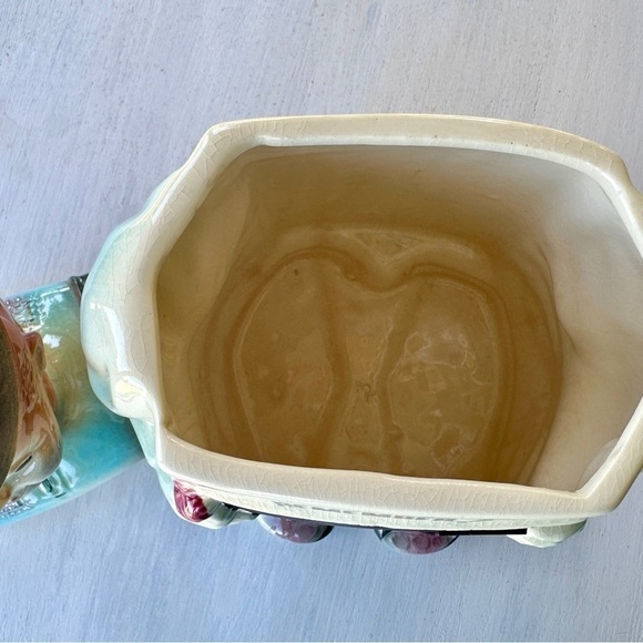 VINTAGE, AMERICAN BISQUE, CHALKBOARD HOBO, COOKIE JAR. USA MARK ON BACK. - Picture 9 of 14